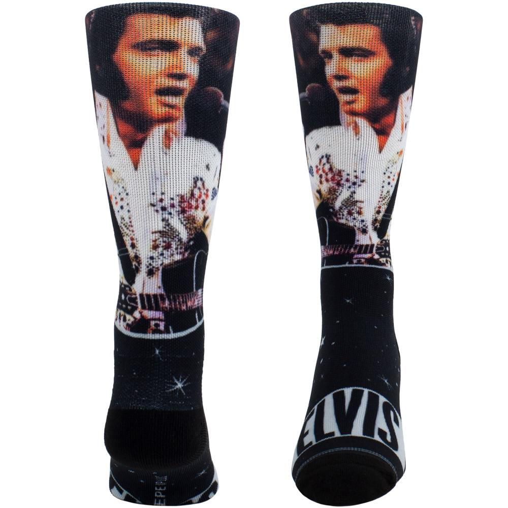Elvis Presley - Mic Sublimation Socken - Schwarz